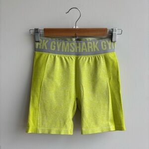 GYMSHARK Flex Shorts in Lime Green, Size S